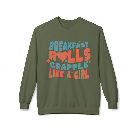 Grapple like a Girl Breakfast Rolls Sweatshirt