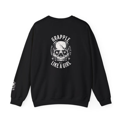 BJJ Women's Crewneck Sweater - I closed my book to be here.