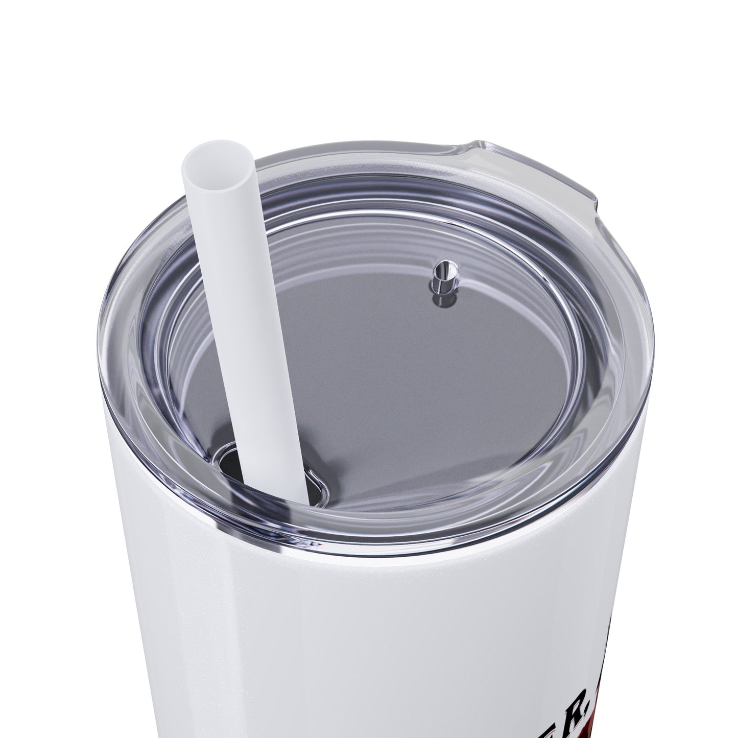 Ladies BJJ Empower, Evolve, Restrict Skinny BJJ Gift Tumbler with Straw, 20oz