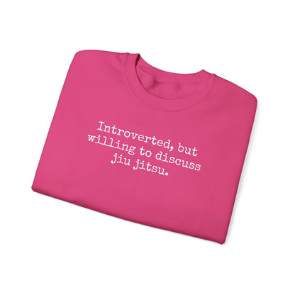 Grapple like a Girl BJJ Women's Crewneck Sweater - Introverted