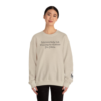 Grapple like a Girl BJJ Women's Crewneck Sweater - Introverted