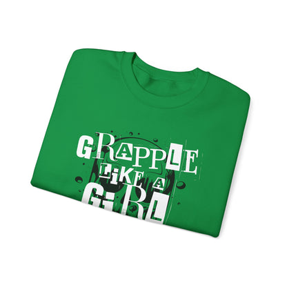 Women's BJJ Grapple Like a Girl Crewneck Sweater