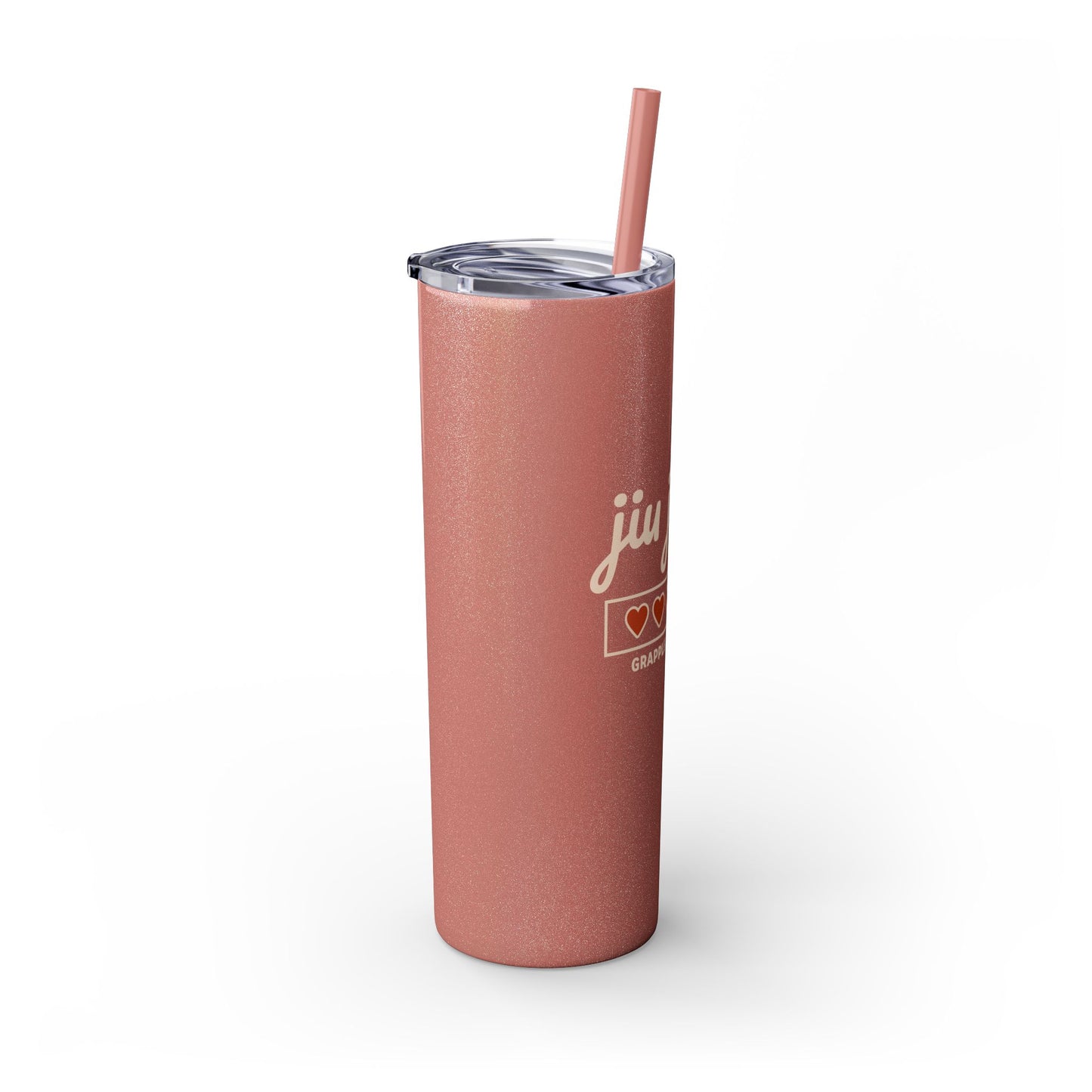 Skinny Tumbler with Straw, 20oz - Jiu Jitsu Loading