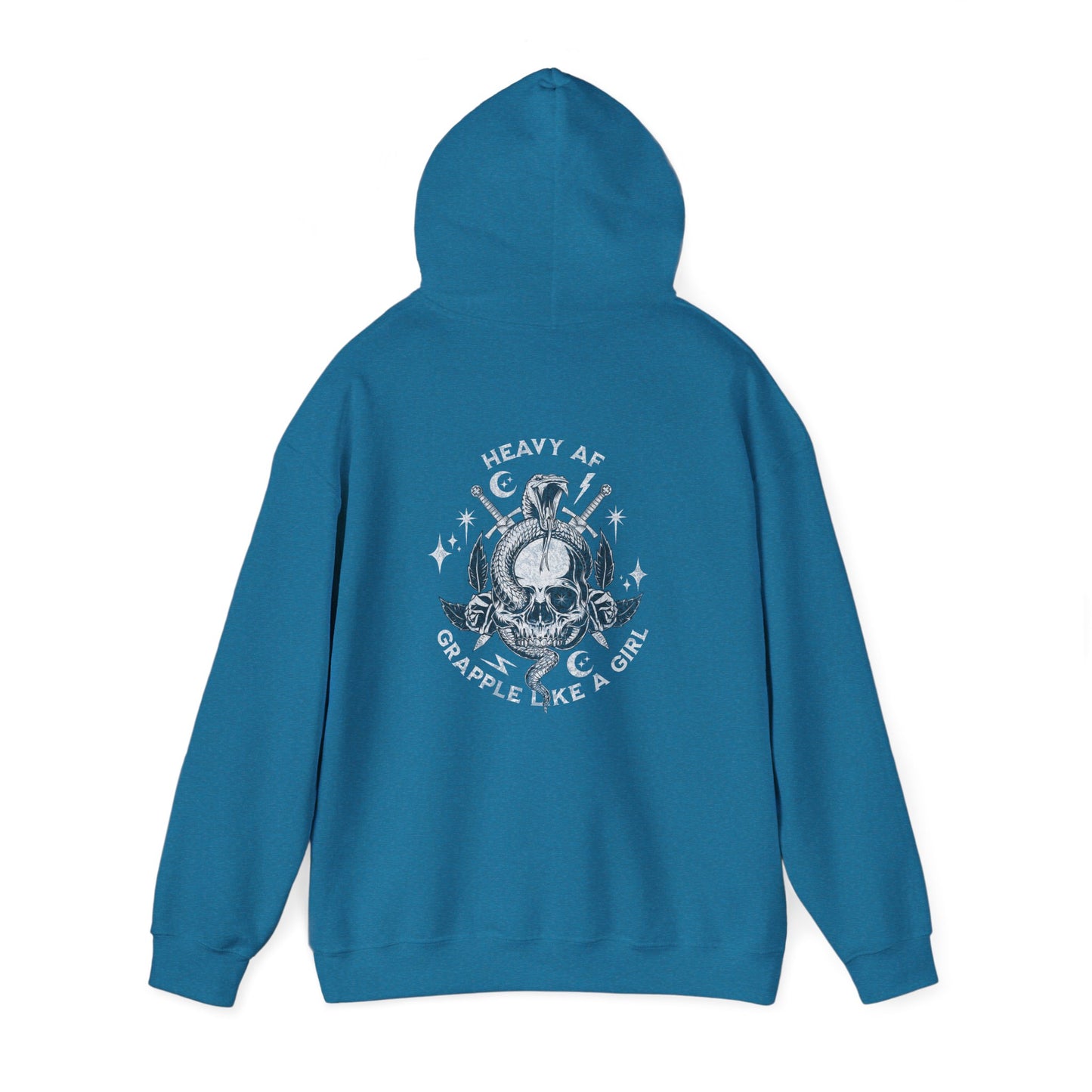 Women's BJJ Hoodie - Grapple Like a Girl,  Heavy AF