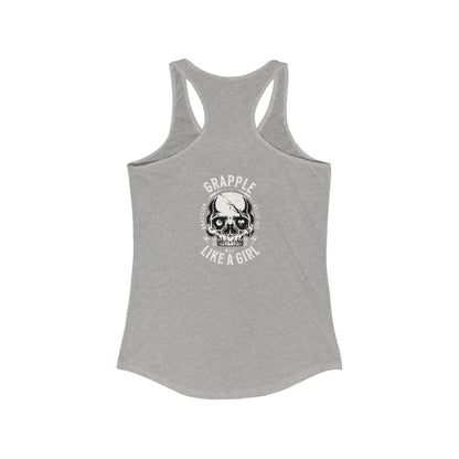 Women's Grapple like a Girl Racerback Tank - Violent little thing.