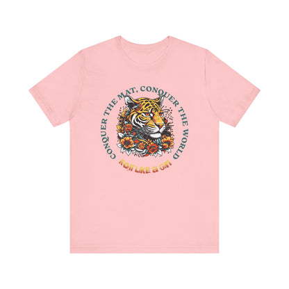 Womens BJJ Conquer to Mats Jiu Jitsu T-shirt