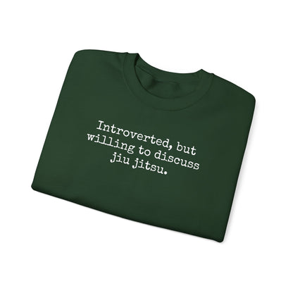 Grapple like a Girl BJJ Women's Crewneck Sweater - Introverted