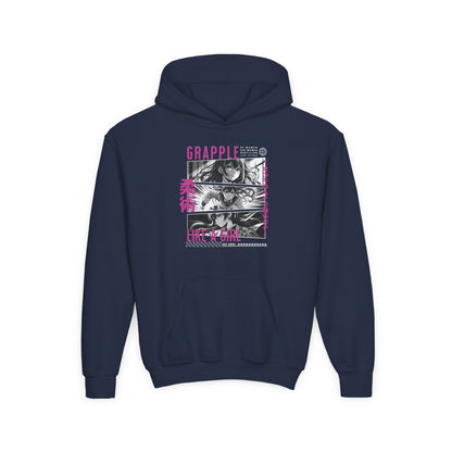Youth Grapple like a Girl BJJ Slime Jiu Jitsu Hoodie