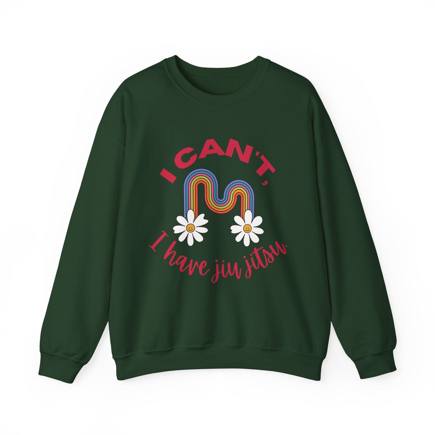 Women's BJJ I Can't, I have Jiu Jitsu Crewneck Sweater