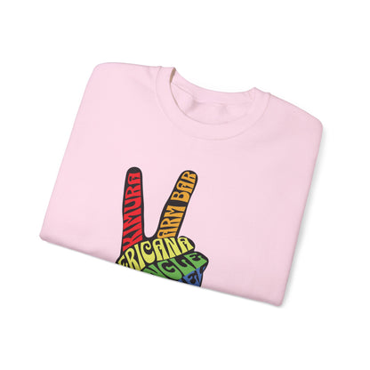 BJJ Submission Peace Sign Jiu Jitsu Crewneck Sweater