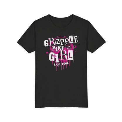 BJJ Youth Girls Short Sleeve Tee Grapple Like a Girl
