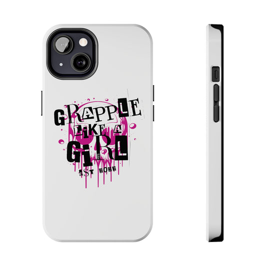 Women's BJJ Grapple Like a Girl Jiu Jitsu Tough iPhone Cases