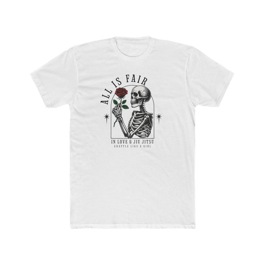 Grapple like a Girl BJJ T-Shirt - All is Fair in Love & Jiu Jitsu