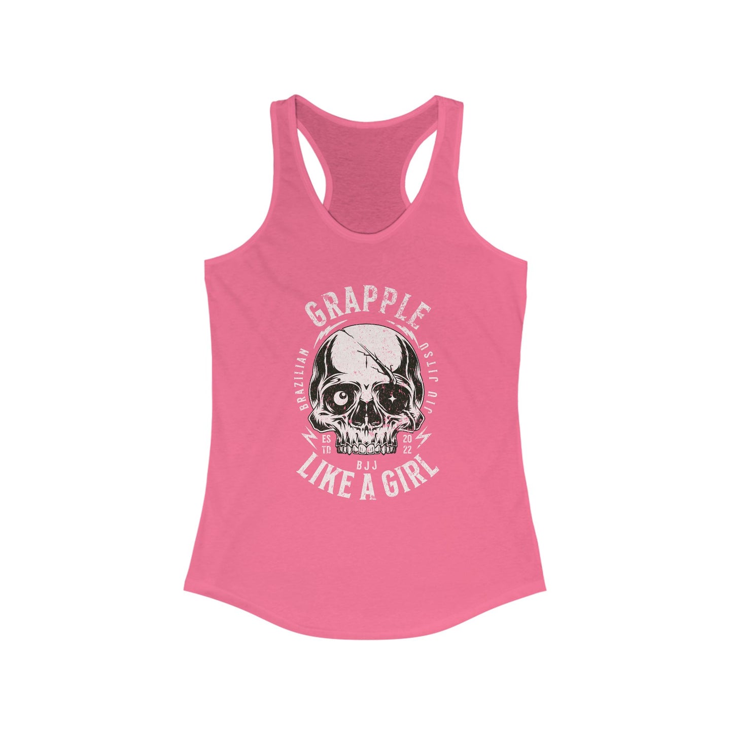 Women's Grapple like a Girl Skull Racerback Tank