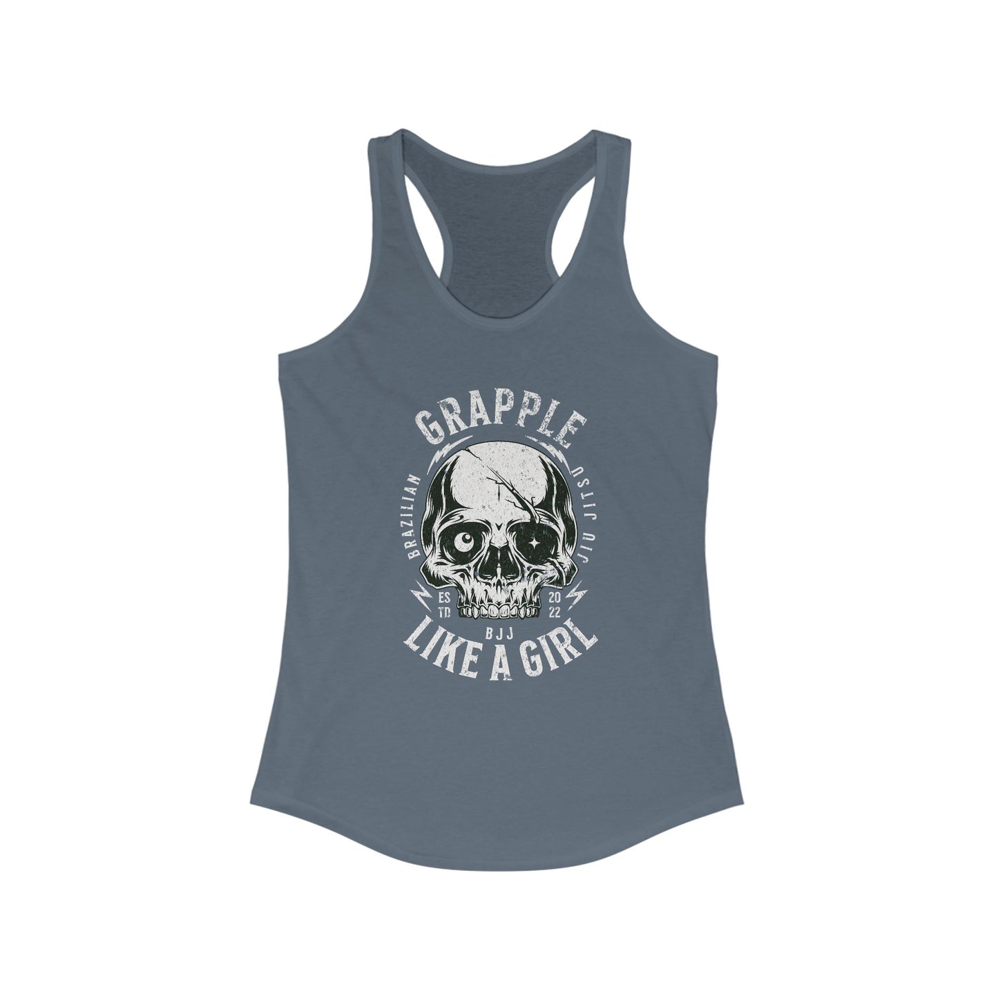 Women's Grapple like a Girl Skull Racerback Tank