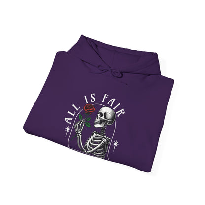 Women's BJJ Hoodie - Grapple Like a Girl, All is fair in love & jiujitsu