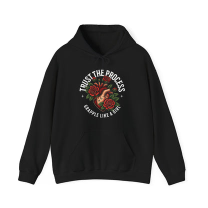Women's Grapple like a Girl BJJ Hoodie - Trust the Process