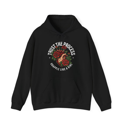 Women's Grapple like a Girl BJJ Hoodie - Trust the Process