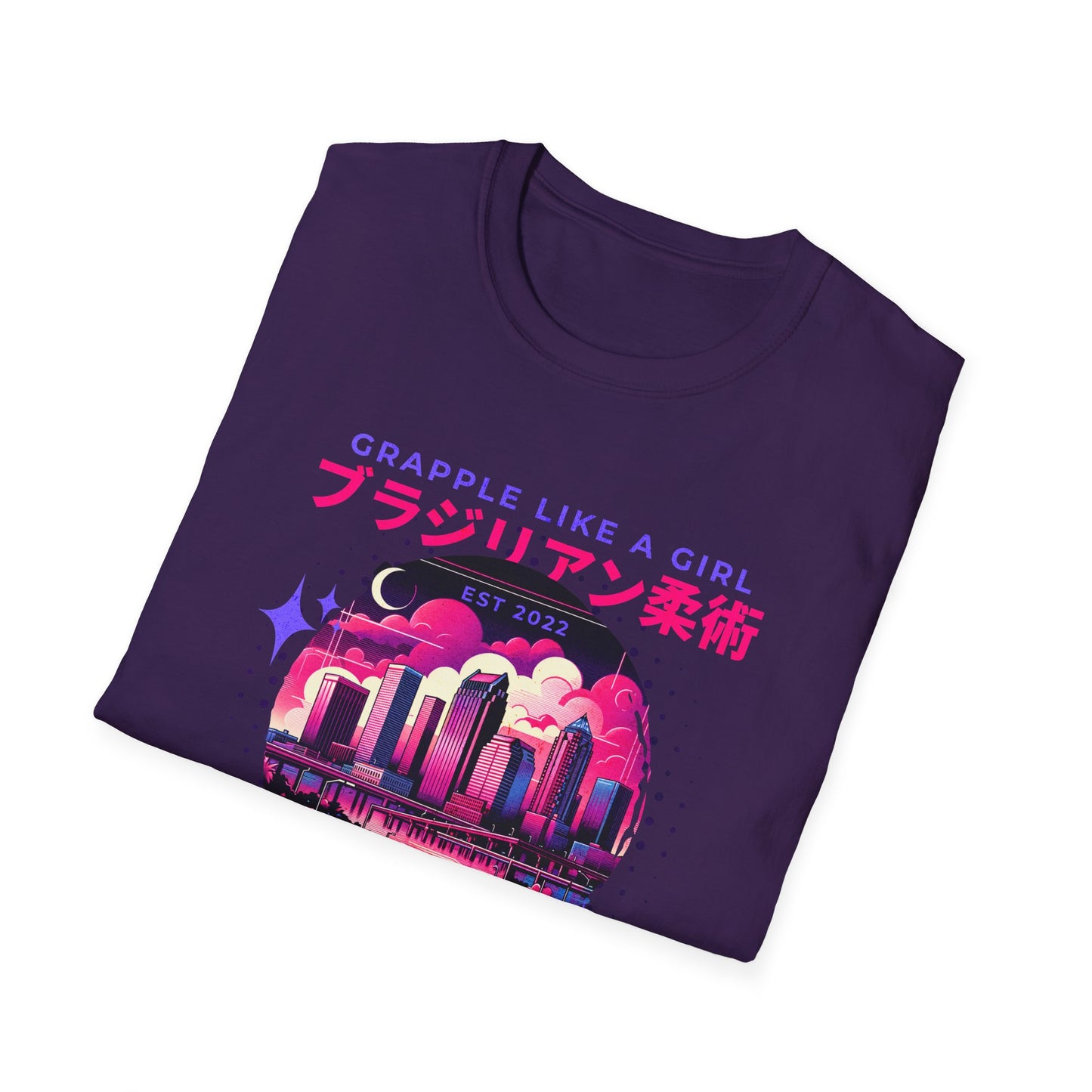 Grapple like a Girl T-Shirt - Tampa Skyline