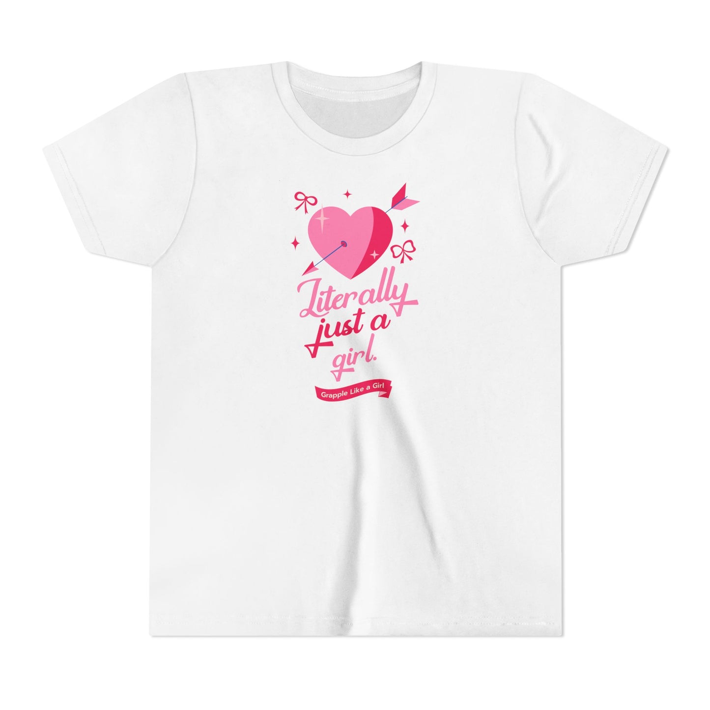 Grapple like a Girl Youth Short Sleeve Tee - Literally Just a Girl