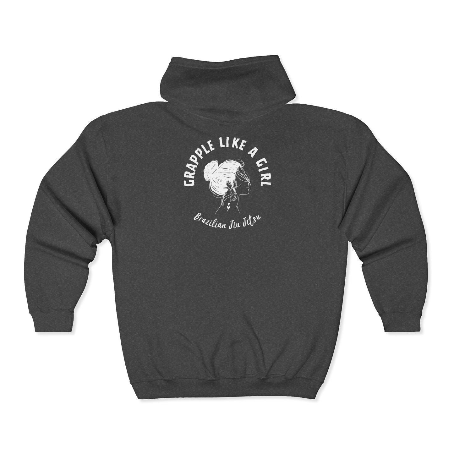 Grapple Like a Girl Zip-Up Hoodie - GLG OG Logo