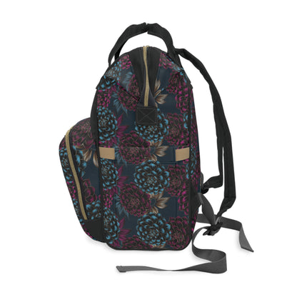 Women's Roll like a Girl Jiu Jitsu Gear Backpack - Dark Florals