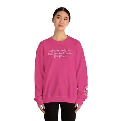 Grapple like a Girl BJJ Women's Crewneck Sweater - Introverted