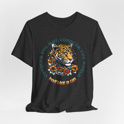 Womens BJJ Conquer to Mats Jiu Jitsu T-shirt