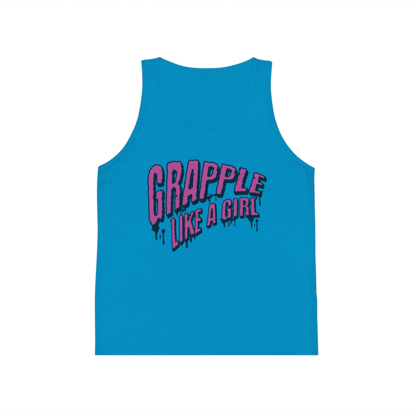 Grapple like a Girl Slime Youth Jersey Tank Top