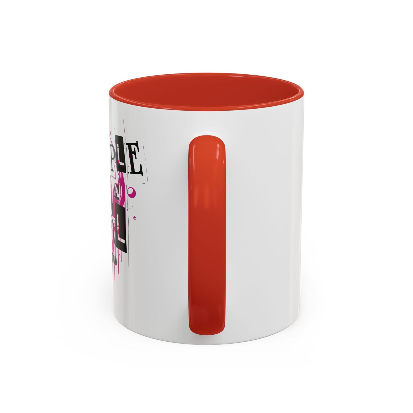 Grapple Like a Girl Accent Coffee Mug