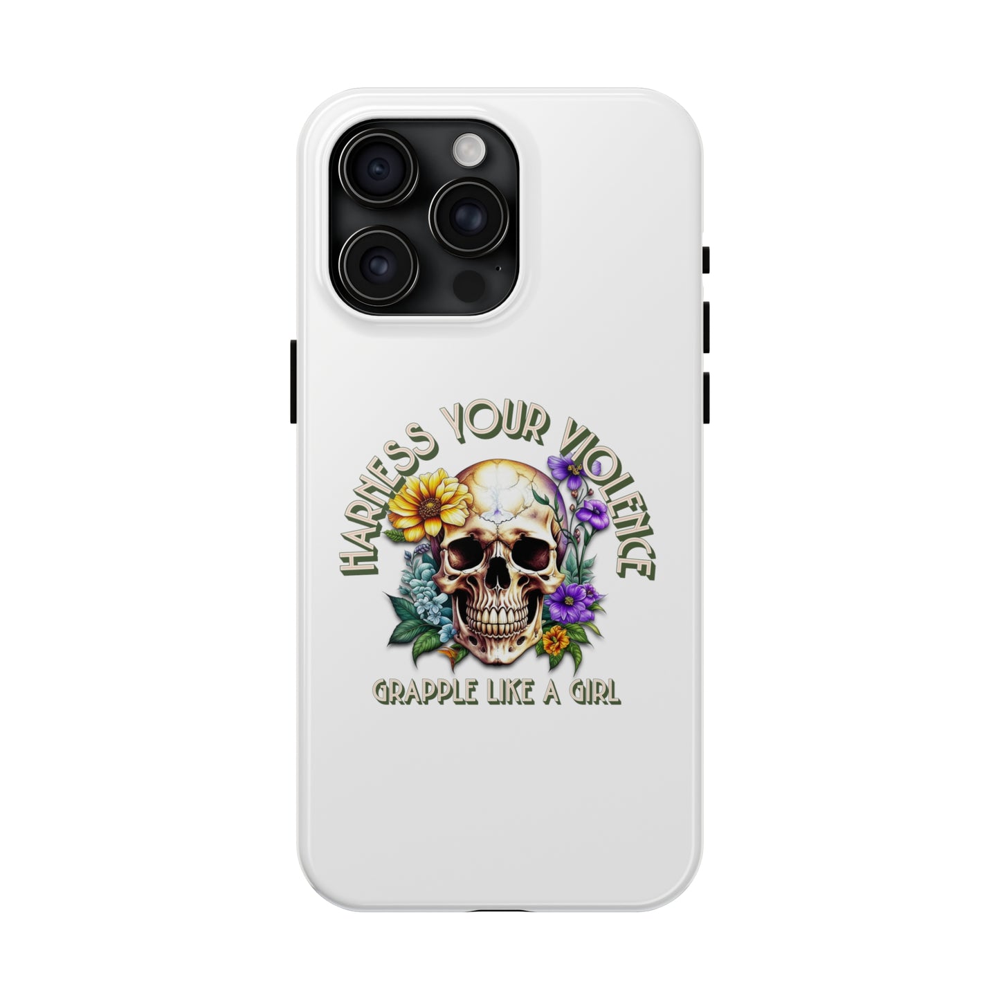 Women's BJJ Harness Your Violence Jiu Jitsu Tough iPhone Cases