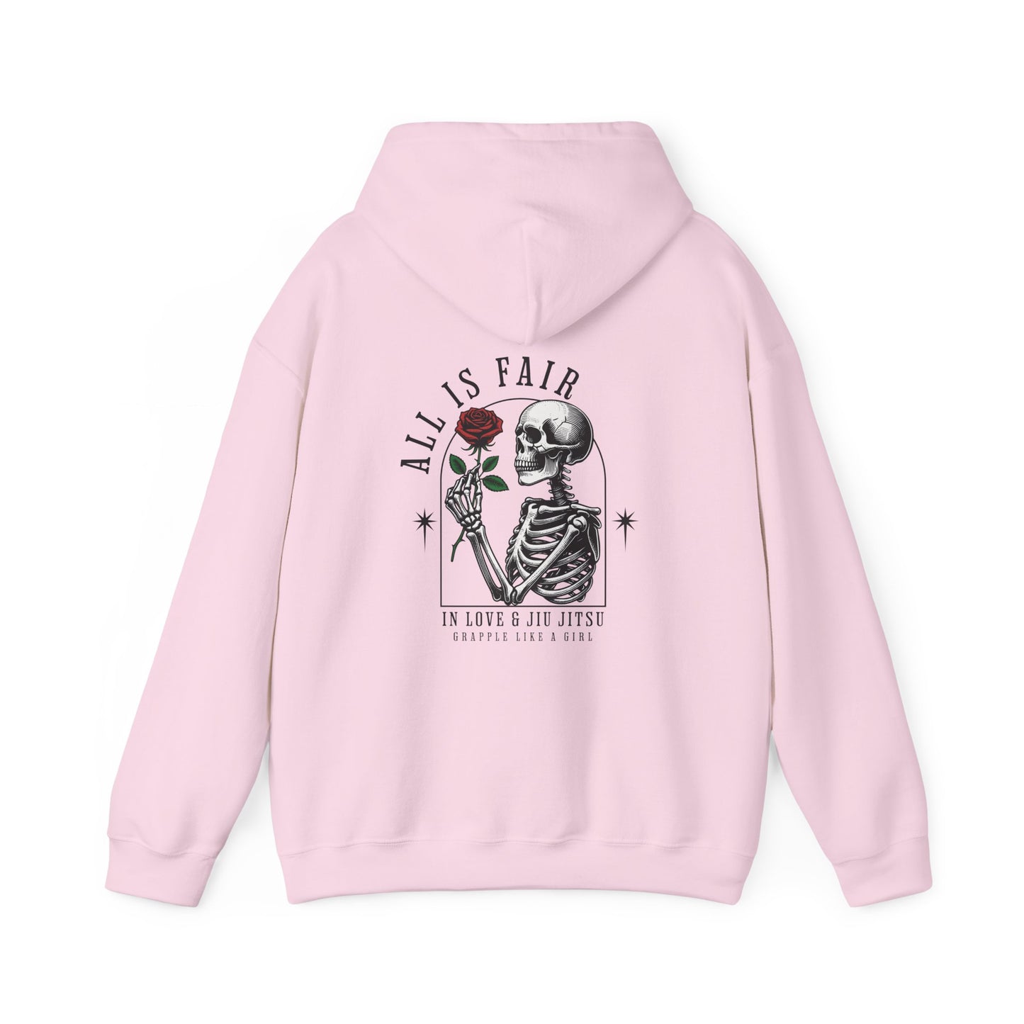 Women's Grapple like a Girl BJJ Hoodie - All is Fair in Love & Jiu Jitsu