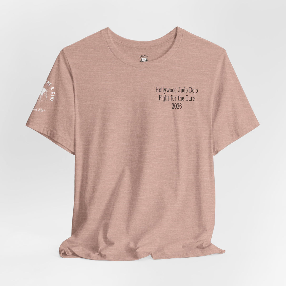 Grapple like a Girl Custom Unisex Slim Fit Short T-Shirt - Hollywood Judo Dojo Fight for the Cure 2026