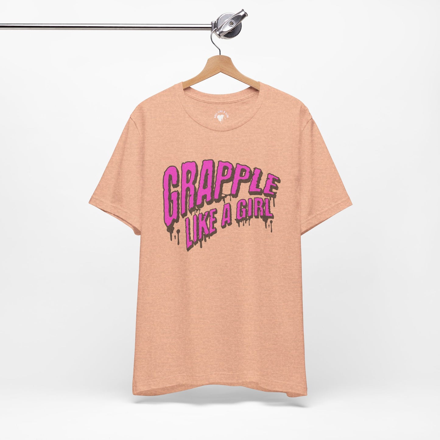 Women's Grapple like a Girl Slime Jiu Jitsu T-shirt