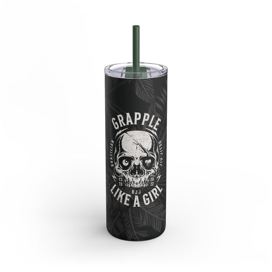 Grapple Like A Girl Matte Tumbler - 20oz