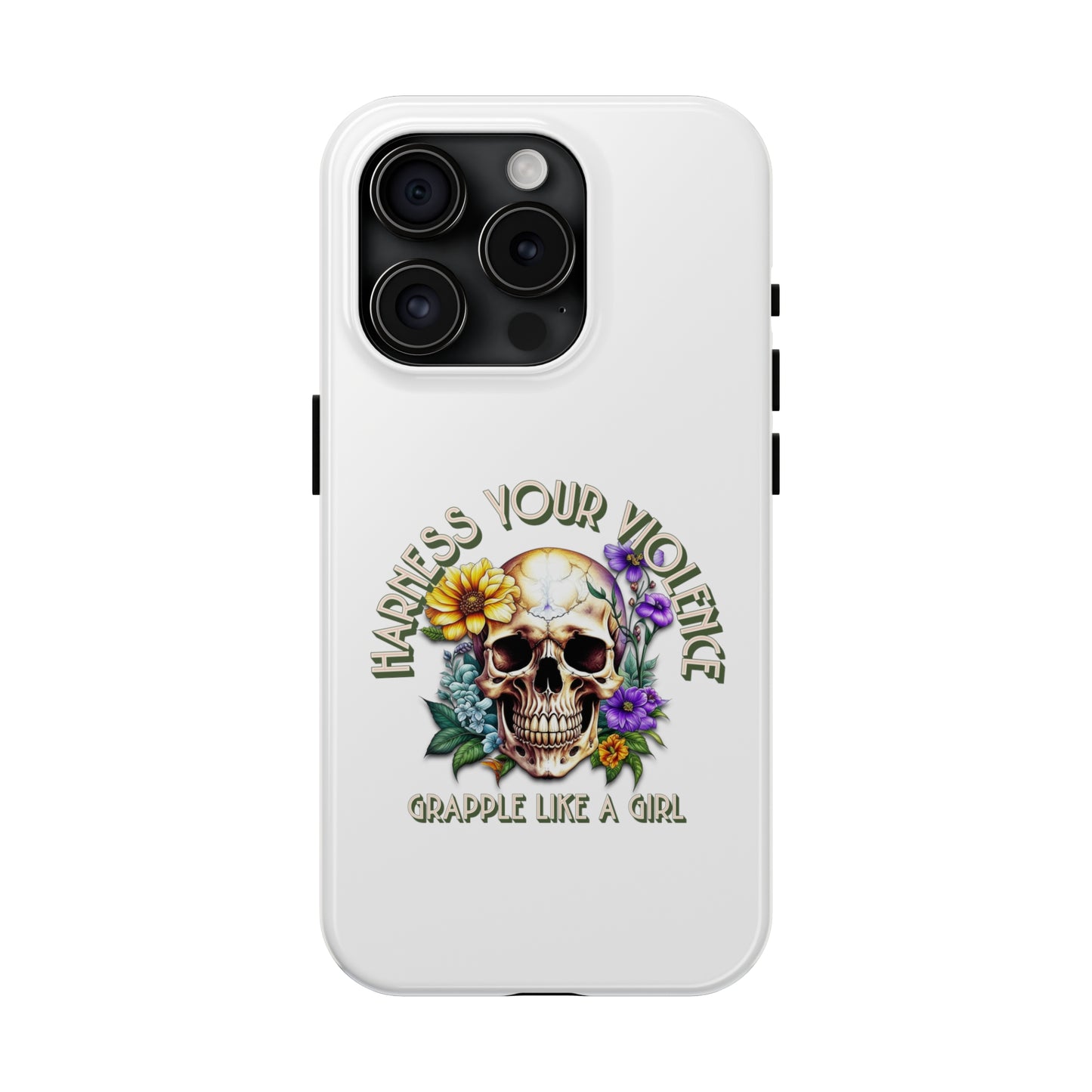 Women's BJJ Harness Your Violence Jiu Jitsu Tough iPhone Cases