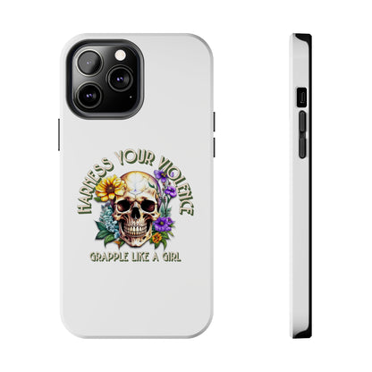 Women's BJJ Harness Your Violence Jiu Jitsu Tough iPhone Cases