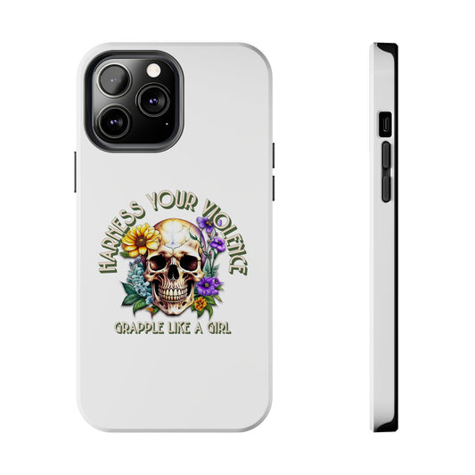 Women's BJJ Harness Your Violence Jiu Jitsu Tough iPhone Cases