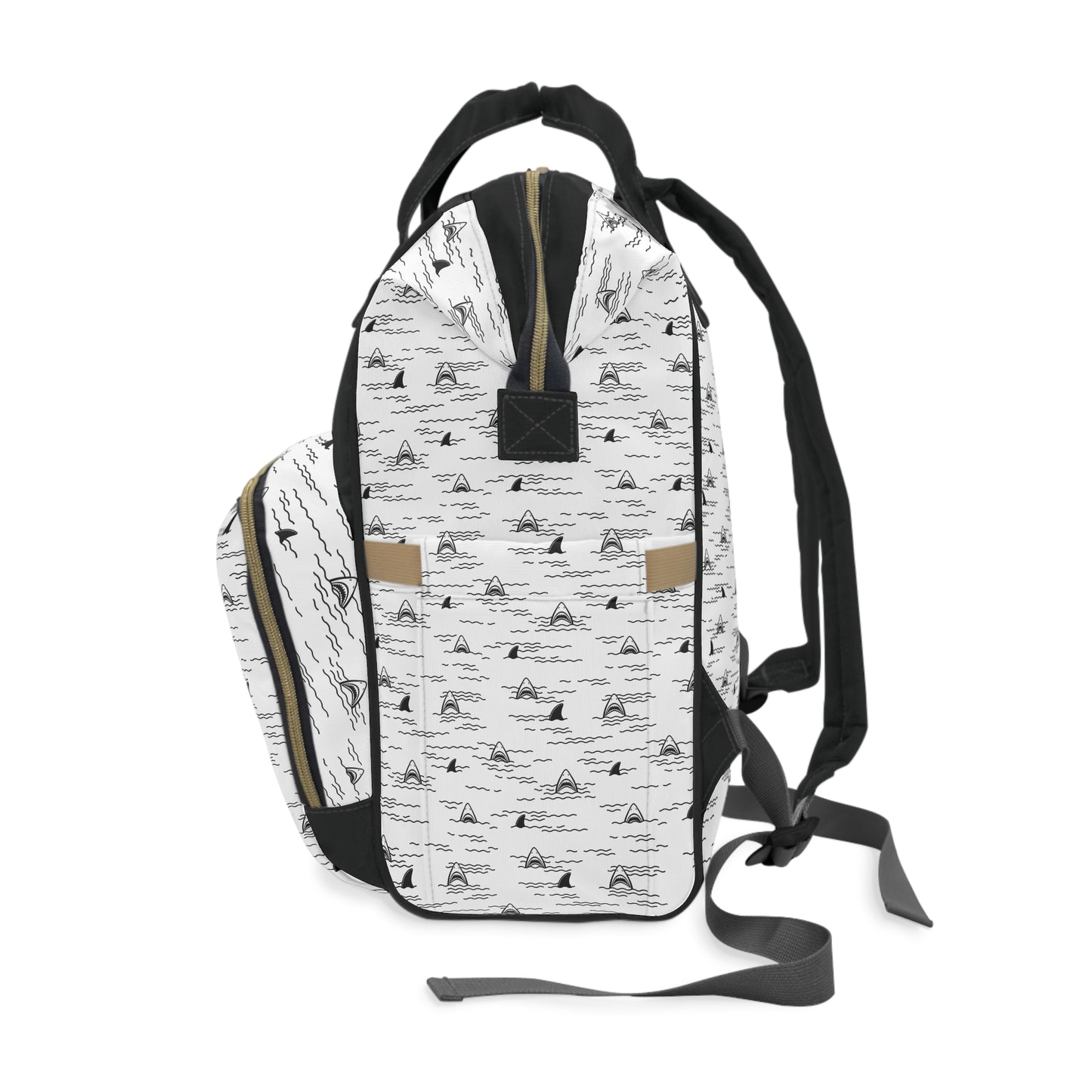 Women's Grapple like a Girl Jiu Jitsu Gear Backpack - Shark Pattern