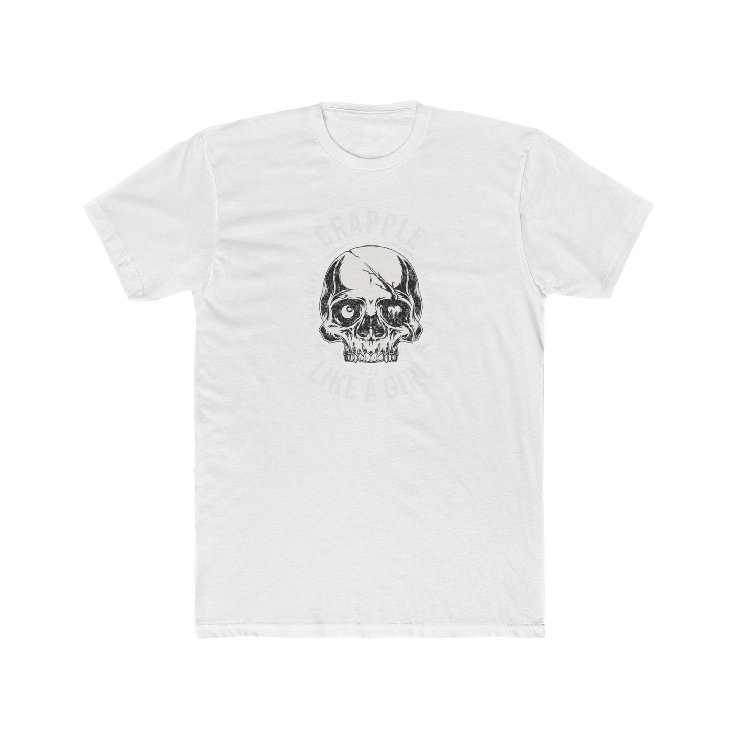 Grapple like a Girl BJJ T-Shirt - Skull Logo