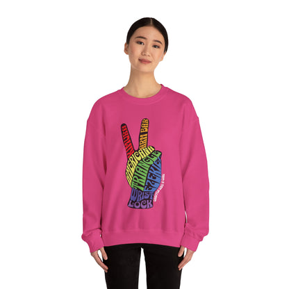BJJ Submission Peace Sign Jiu Jitsu Crewneck Sweater