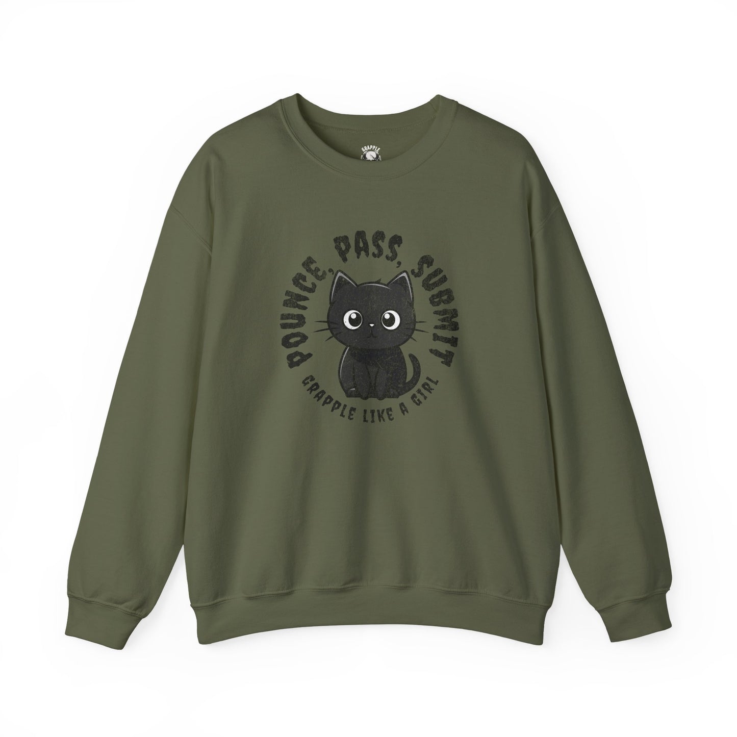 BJJ Women's Sweater Crewneck Sweater - Pounce, Pass, Submit *Limited Edition*