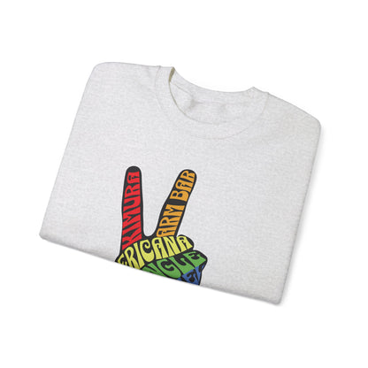 BJJ Submission Peace Sign Jiu Jitsu Crewneck Sweater