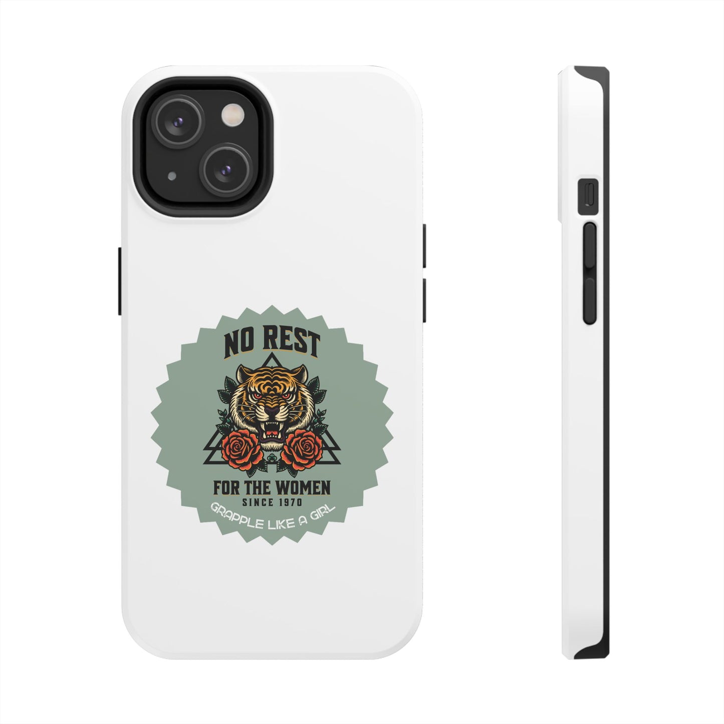 Women's BJJ No Rest for the Women Tough iPhone Cases