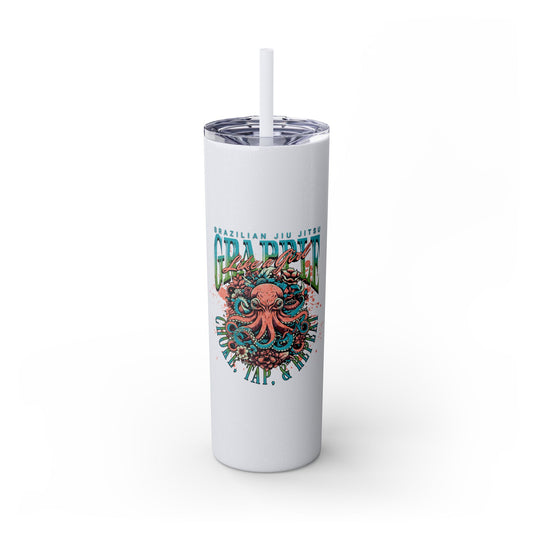 Choke, Tap, & Repeat Octopus Skinny Tumbler with Straw, 20oz