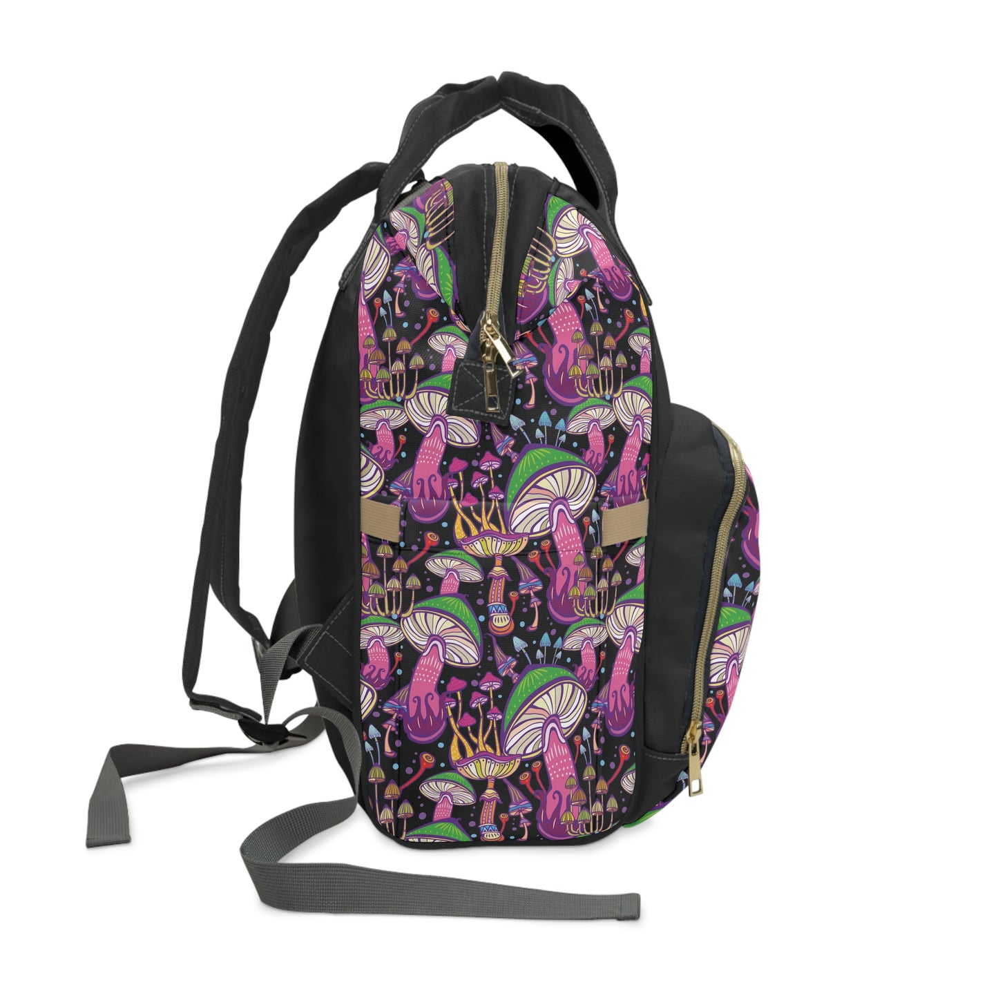 Women's Grapple like a Girl Jiu Jitsu Gear Backpack - Mushroom Pattern