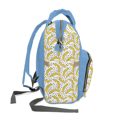 Women's Grapple like a Girl Jiu Jitsu Gear Backpack -Blue Banana Pattern