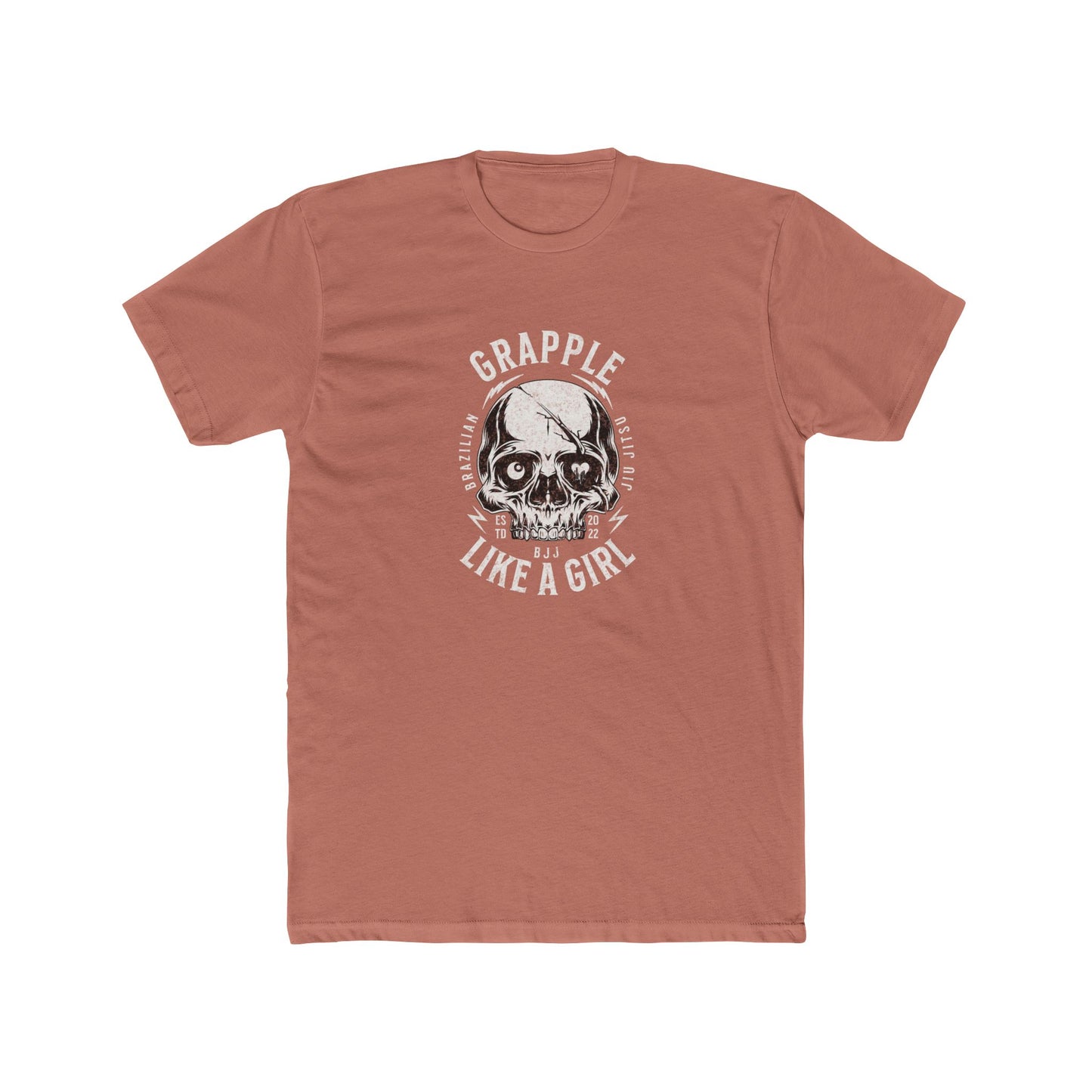 Grapple like a Girl BJJ T-Shirt - Skull Logo