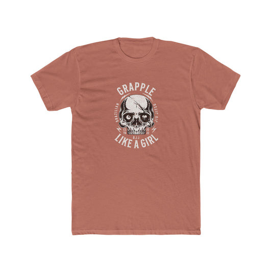 Grapple like a Girl BJJ T-Shirt - Skull Logo