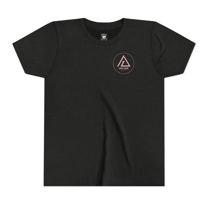 Black T-shirt with small Unit One Jiu-Jitsu logo on the chest
